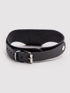 DOMINIX Deluxe Leather Collar With Cock Ring -Online Sex toys shop 69259 a37456 black 002