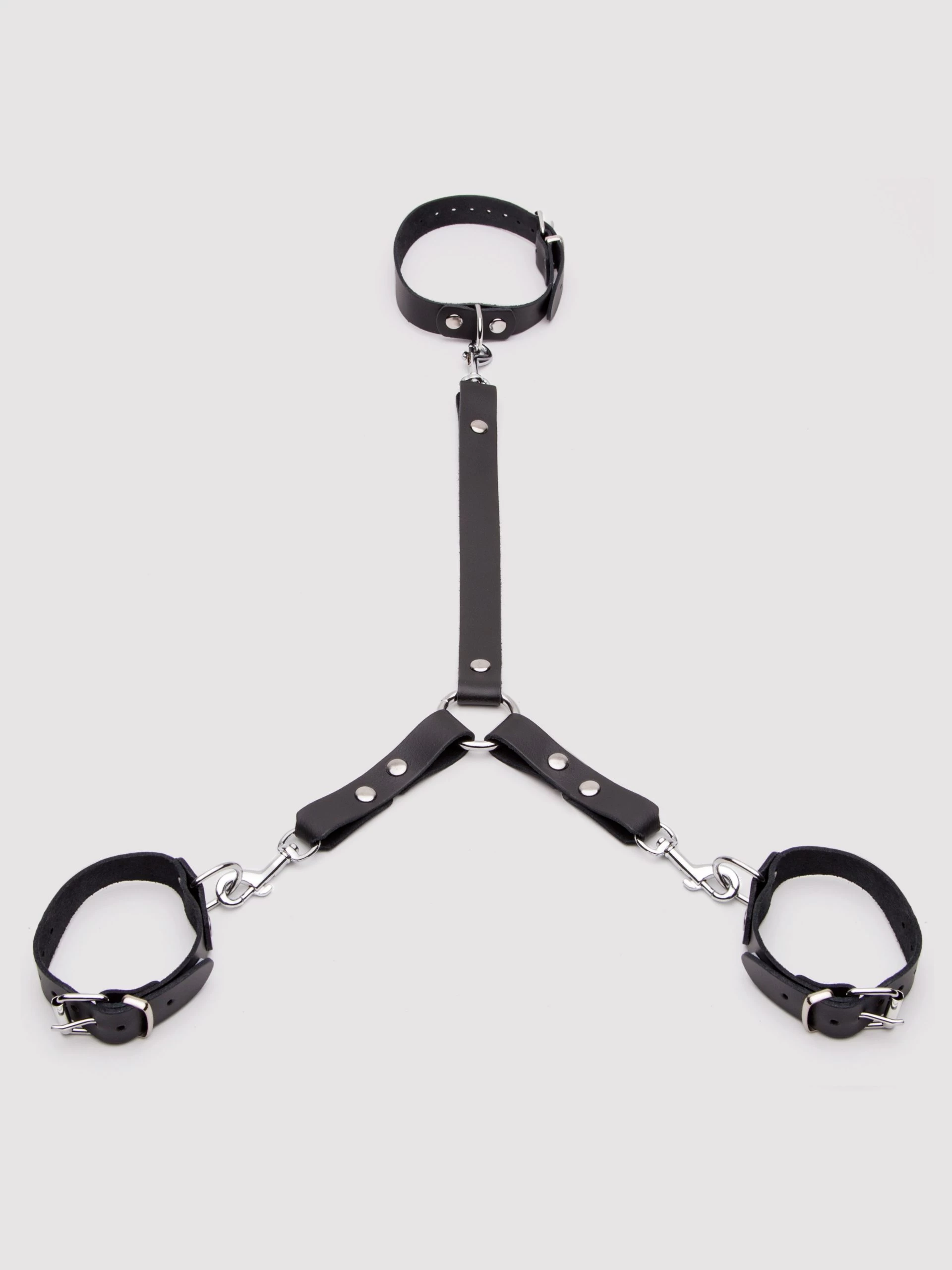 Bondage Boutique Leather Wrist To Collar Restraint 5 Bondage Boutique Leather Wrist To Collar Restraint - Image 3