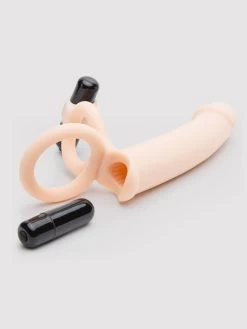 Lovehoney Double Fun Vibrating Double Penetration Strap-On -Online Sex toys shop 69311 a32991 flesh pink 003