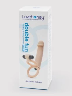 Lovehoney Double Fun Vibrating Double Penetration Strap-On -Online Sex toys shop 69311 a32991 flesh pink 005