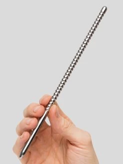 Penis Plug 8mm Double Ended Stainless Steel Ribbed Urethral Dilator -Online Sex toys shop 69399 a37530 silver 003