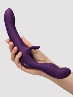Desire Luxury Rechargeable Strapless Strap-On Dildo Vibrator -Online Sex toys shop 69944 a37750 purple 006