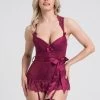 Lovehoney Moonlight Wine Plunge Basque Set -Online Sex toys shop 69946 a37749 red regular 000
