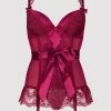 Lovehoney Plus Size Moonlight Wine Plunge Basque Set -Online Sex toys shop 69949 a37749 red x size 000