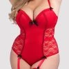 Lovehoney Plus Size Seduce Me Red Push-Up Crotchless Teddy -Online Sex toys shop 69966 a37761 red x size 000