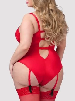 Lovehoney Plus Size Seduce Me Red Push-Up Crotchless Teddy 8 Lovehoney Plus Size Seduce Me Red Push-Up Crotchless Teddy -Online Sex toys shop 69966 a37761 red x size 002
