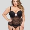 Lovehoney Plus Size Black Lace Push-Up Basque Set -Online Sex toys shop 69983 a37771 black x size 000