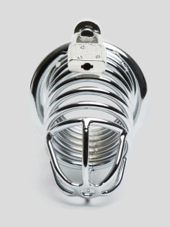 DOMINIX Deluxe Chastity Cock Cage 3.5 Inch 10 DOMINIX Deluxe Chastity Cock Cage 3.5 Inch -Online Sex toys shop 70012 a37791 silver 002