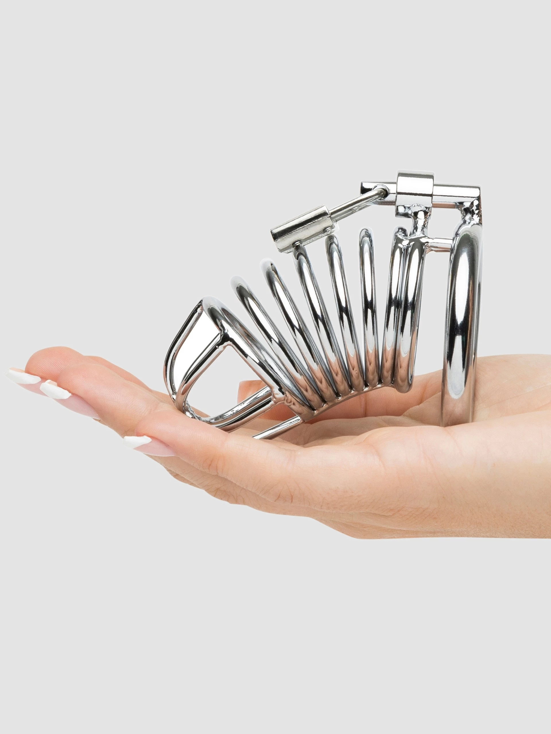 DOMINIX Deluxe Chastity Cock Cage 3.5 Inch 7 DOMINIX Deluxe Chastity Cock Cage 3.5 Inch - Image 5