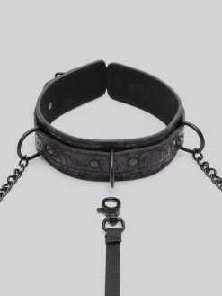 Bondage Boutique Black Rose Collar With Nipple Clamps -Online Sex toys shop 70335 a38014 black 002