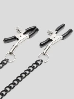 Bondage Boutique Black Rose Collar With Nipple Clamps -Online Sex toys shop 70335 a38014 black 003