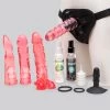 Doc Johnson Vac-U-Lock Crystal Jellies Dildo Set 1 Doc Johnson Vac-U-Lock Crystal Jellies Dildo Set -Online Sex toys shop 70430 a38091 pink 000
