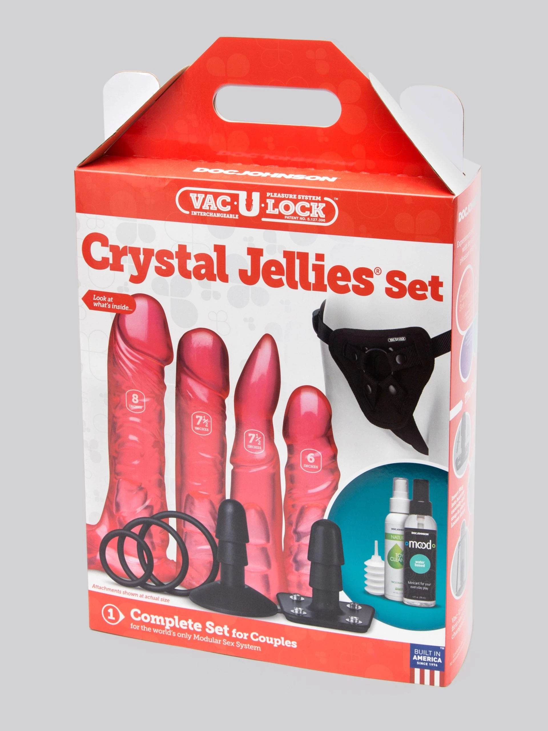 Doc Johnson Vac-U-Lock Crystal Jellies Dildo Set 12 Doc Johnson Vac-U-Lock Crystal Jellies Dildo Set - Image 10