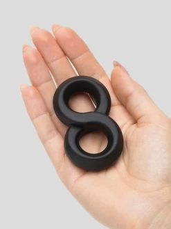 Lovehoney Magic 8 Stretchy Silicone Cock And Ball Ring -Online Sex toys shop 70482 a38141 black 003