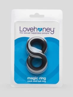 Lovehoney Magic 8 Stretchy Silicone Cock And Ball Ring -Online Sex toys shop 70482 a38141 black 005