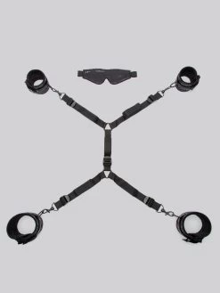 Bondage Boutique Black Rose Under Mattress Restraint Kit (2 Piece) -Online Sex toys shop 70526 a38181 black 002