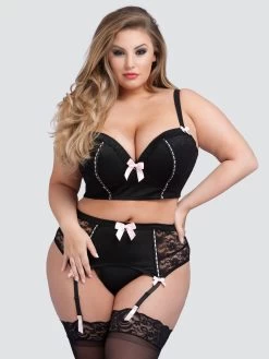 Lovehoney Seduce Me Plus Size Push-Up Longline Bra Set