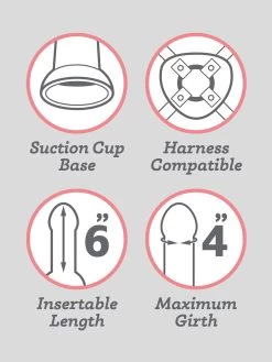 Lifelike Lover Basic Slimline Realistic Anal Dildo 6 Inch 14 Lifelike Lover Basic Slimline Realistic Anal Dildo 6 Inch -Online Sex toys shop 70651 a38281 flesh pink 005