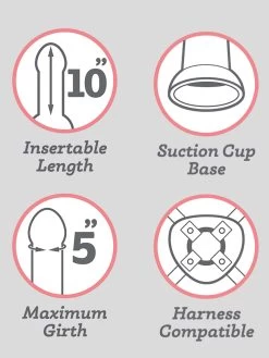 Lifelike Lover Basic Realistic Suction Cup Dildo 10 Inch -Online Sex toys shop 70654 a38284 flesh pink 004