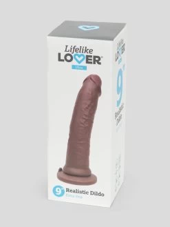 Lifelike Lover Ultra Realistic Suction Cup Dildo 9 Inch -Online Sex toys shop 70683 a38287 flesh brown 005