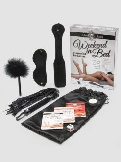 Weekend In Bed Bondage Kit And Game (8 Piece)