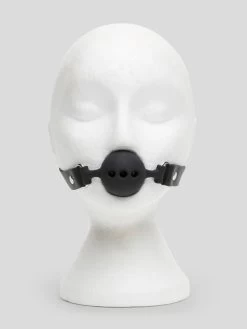 Bondage Boutique Medium Silicone Breathable Ball Gag -Online Sex toys shop 70757 a38374 black 003