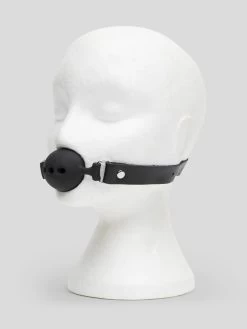 Bondage Boutique Medium Silicone Breathable Ball Gag -Online Sex toys shop 70757 a38374 black 004