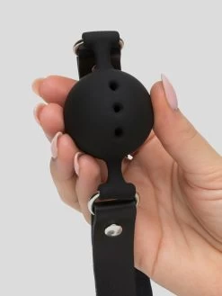 Bondage Boutique Medium Silicone Breathable Ball Gag -Online Sex toys shop 70757 a38374 black 005