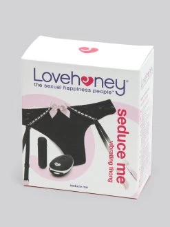 Lovehoney Seduce Me 10 Function Vibrating Garter Thong