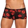 Male Power Lipstick Kisses Boxer Shorts -Online Sex toys shop 71106 a38589 black regular 000