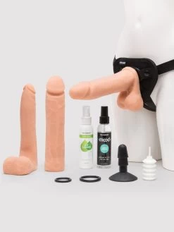 Doc Johnson Vac-U-Lock Realistic Feel Advanced Strap-On Dildo Set
