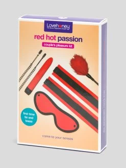 Lovehoney Red Hot Passion Couple's Pleasure Kit (6 Piece) -Online Sex toys shop 71334 a38750 red 004