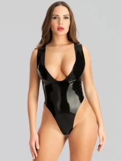 Rubber Girl Plunge Neck Crotchless Latex Teddy 10 Rubber Girl Plunge Neck Crotchless Latex Teddy -Online Sex toys shop 71575 a38942 black regular 002