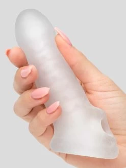 Perfect Fit Fat Boy Thin Textured Penis Extender With Ball Loop
