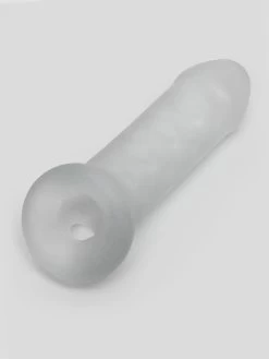 Perfect Fit Fat Boy Thin Textured Penis Extender With Ball Loop -Online Sex toys shop 71719 a39027 clear 002