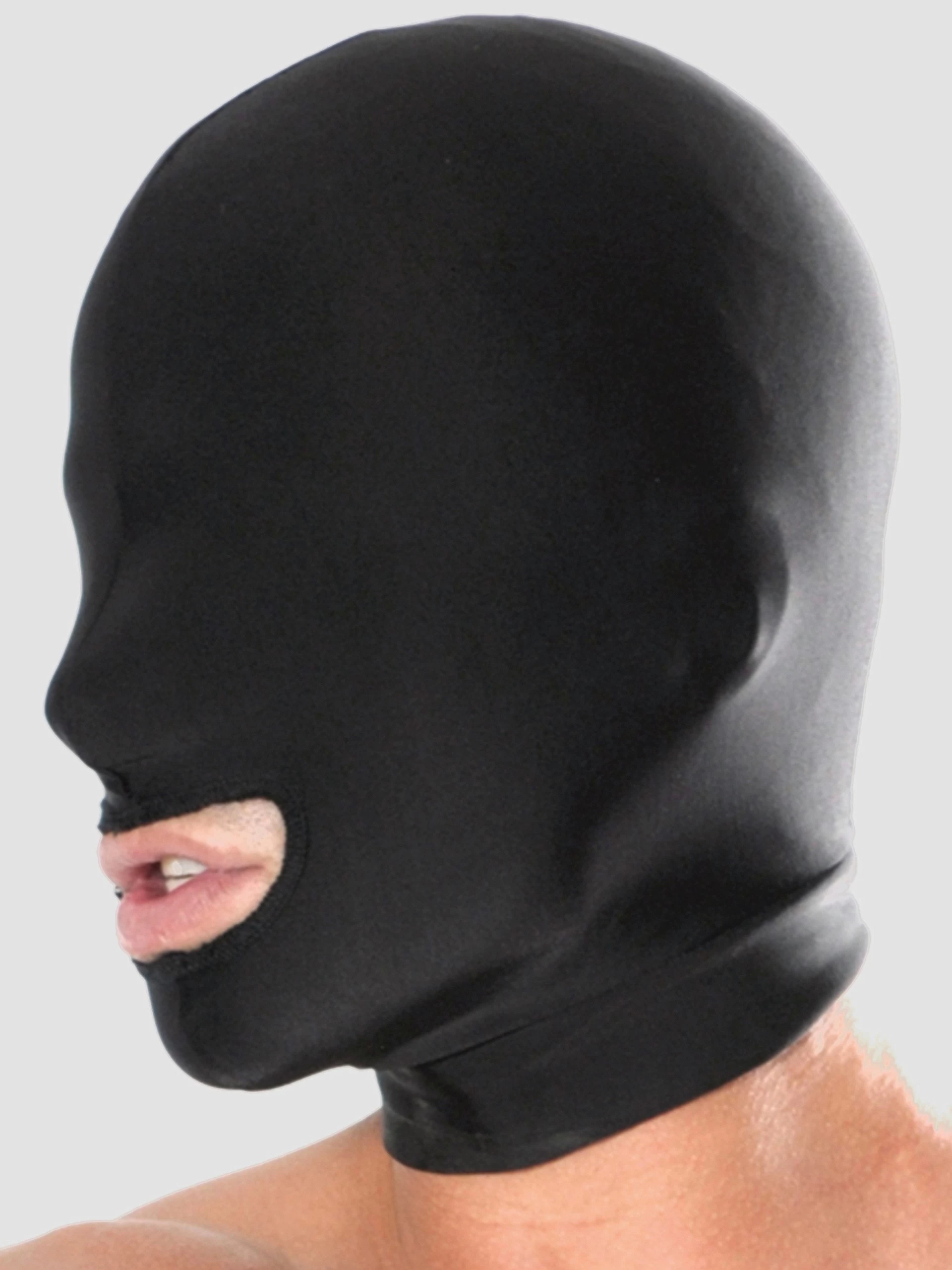 Fetish Fantasy Spandex Open Mouth Bondage Hood 4 Fetish Fantasy Spandex Open Mouth Bondage Hood - Image 2