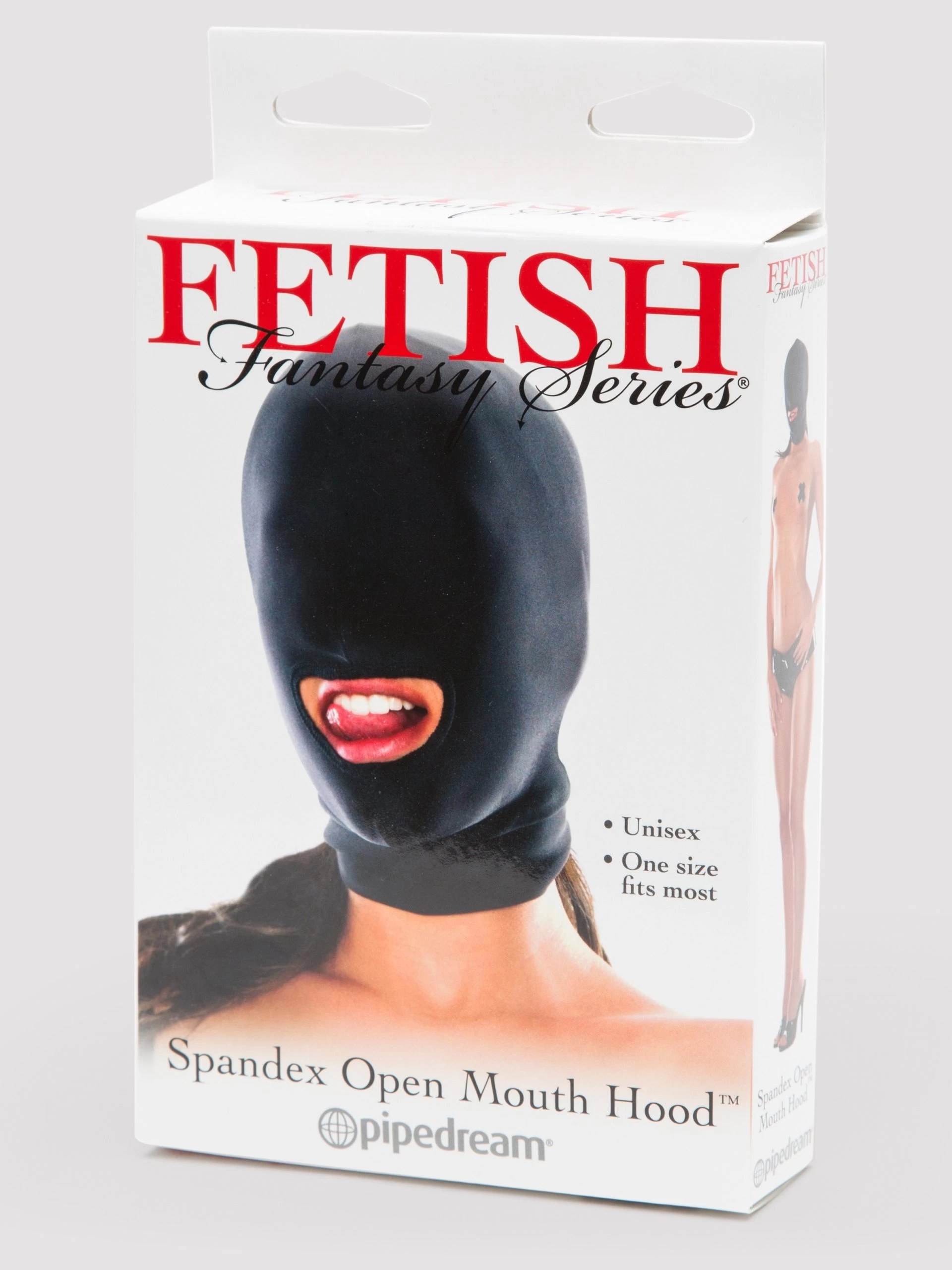 Fetish Fantasy Spandex Open Mouth Bondage Hood 5 Fetish Fantasy Spandex Open Mouth Bondage Hood - Image 3