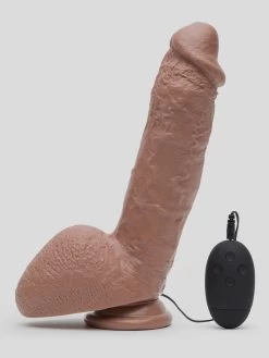 Shane Diesel Vibrating Realistic Suction Cup Dildo With Balls 10 Inch