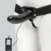 Lovehoney Perfect Partner Unisex Hollow Vibrating Strap-On 8 Inch -Online Sex toys shop 72308 a35672 black 000