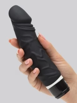 Lovehoney Silicone 7 Function Girthy Realistic Dildo Vibrator 6.5 Inch -Online Sex toys shop 72525 a39549 black 004
