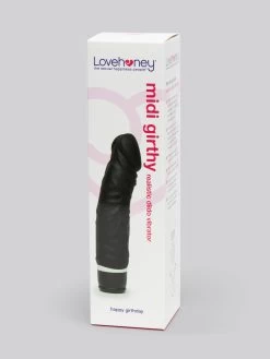 Lovehoney Silicone 7 Function Girthy Realistic Dildo Vibrator 6.5 Inch -Online Sex toys shop 72525 a39549 black 005