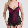 Lovehoney Boudoir Belle Cherry Push-Up Basque Set -Online Sex toys shop 72732 a39703 black regular 000