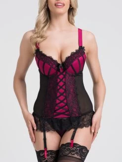 Lovehoney Boudoir Belle Cherry Push-Up Basque Set