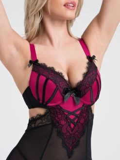 Lovehoney Boudoir Belle Cherry Cut-Out Chemise Set 10 Lovehoney Boudoir Belle Cherry Cut-Out Chemise Set -Online Sex toys shop 72740 a39706 black regular 003