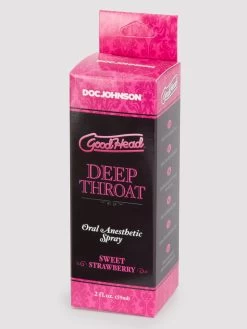 Doc Johnson Good Head Deep Throat Strawberry Oral Anesthetic Spray 2 Fl Oz -Online Sex toys shop 72902 002