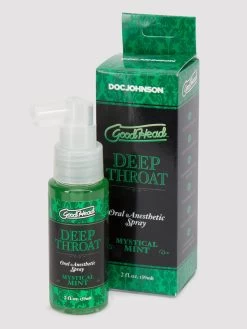 Doc Johnson Good Head Deep Throat Mint Oral Anesthetic Spray 2 Fl Oz