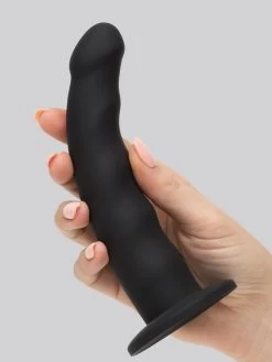 Lovehoney Sensual Waves Silicone Suction Cup Dildo 7 Inch -Online Sex toys shop 73020 a39881 black 004