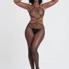 Lovehoney Ring It On Fishnet Cut-Out Crotchless Bodystocking