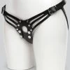 DOMINIX Deluxe Leather Strap-On Harness