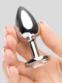 Lovehoney Jeweled Metal Butt Plug 2.5 Inch -Online Sex toys shop 73767 a40364 silver 004